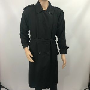 Blassport Black Trench Coat Sz 14 P